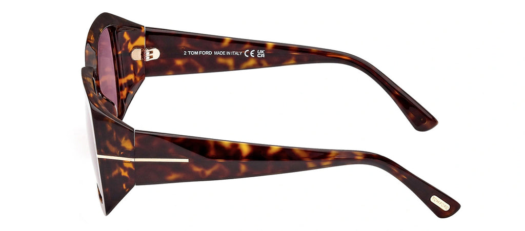 Tom Ford RYDER-02 W FT1035 52Y Square Sunglasses