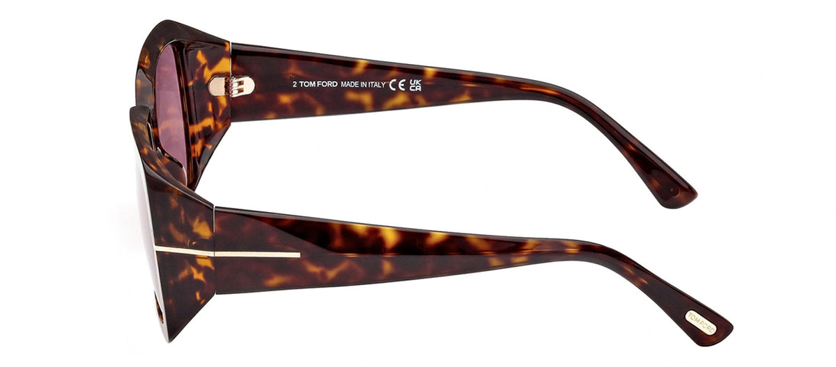 Tom Ford RYDER-02 W FT1035 52Y Square Sunglasses