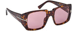 Tom Ford RYDER-02 W FT1035 52Y Square Sunglasses