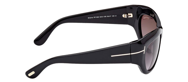 Tom Ford BRIANNA W FT1065 01B Wrap Sunglasses