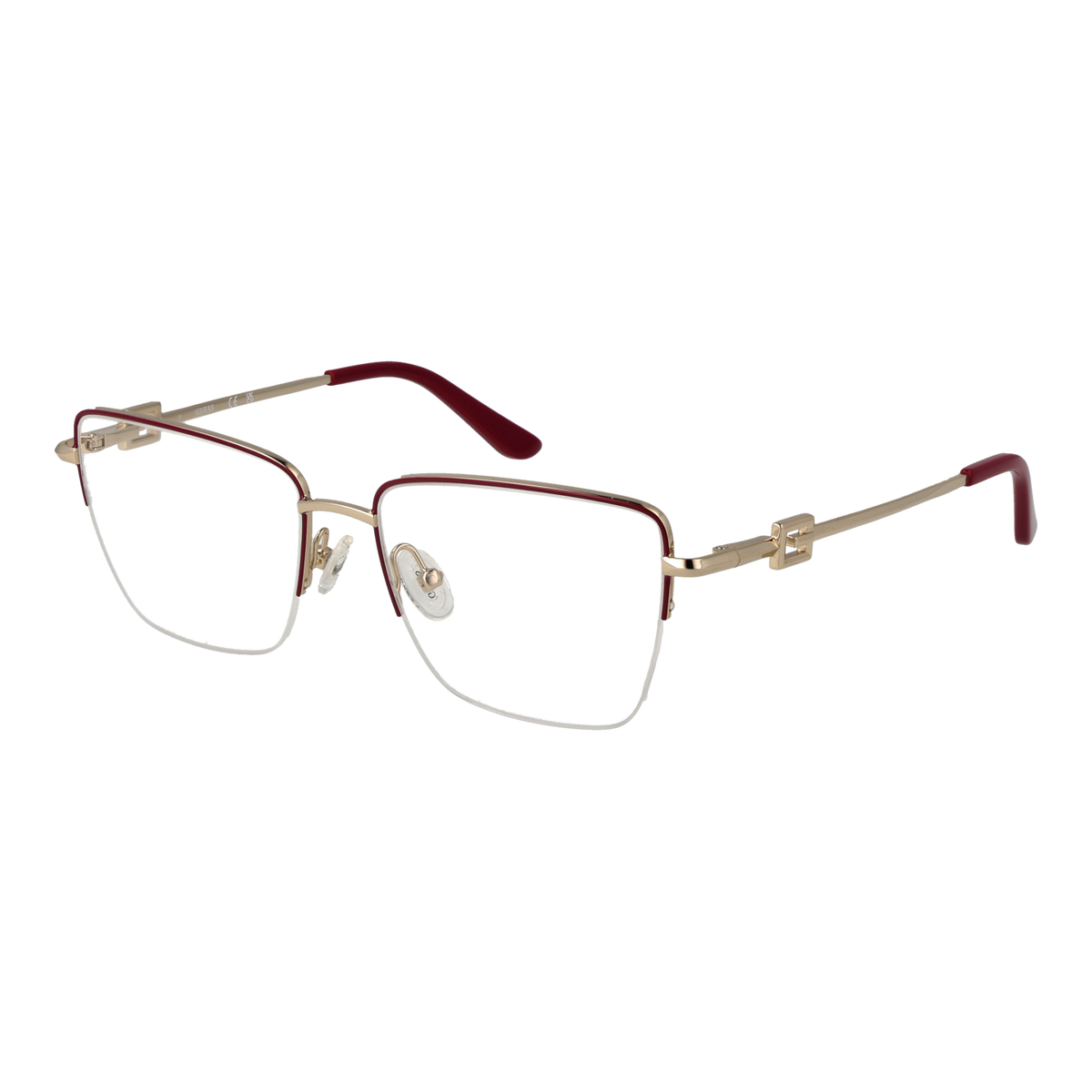 Burgundy/Demo glasses