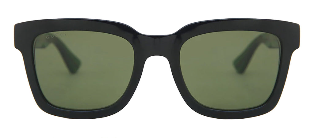 WoNEW GUCCI GG0001SN BLACK 2024 GREEN 002 Square MEN Sunglasses