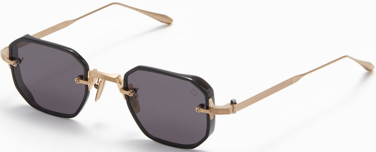 Akoni JUNO - TWO GLD - BLK EXAGONAL Sunglasses