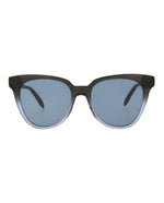 Alexander McQueen AM0159S Grey Grey Blue Cat Eye Sunglasses