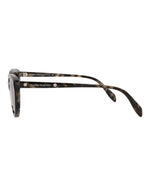 Alexander McQueen AM0189S Havana Havana Violet Cat Eye Sunglasses