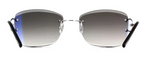 Cartier CT0010RS 001 Rectangle Sunglasses