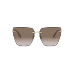 33F - Metal Matte Clear Gold / Gradient Brown