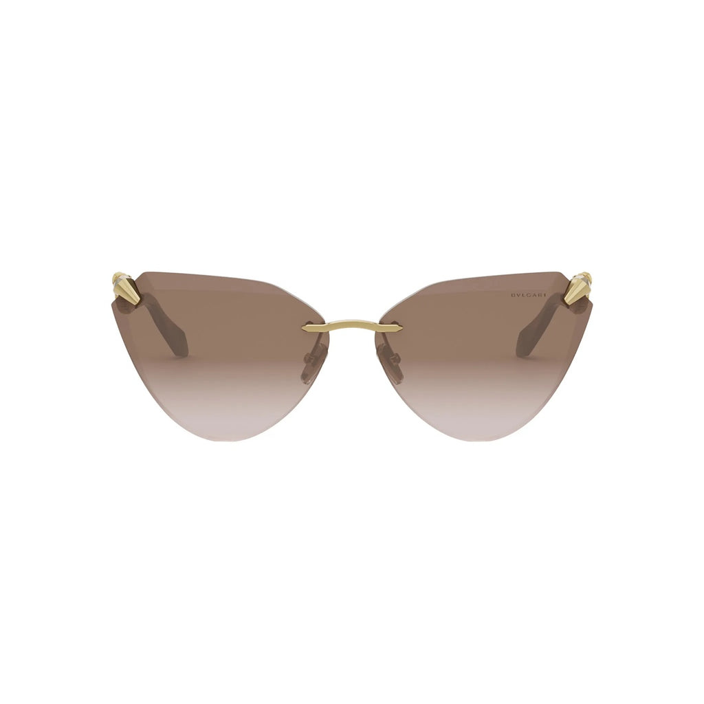 32F - Metal Shiny Yellow with Brown Gradient lenses