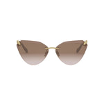 32F - Metal Shiny Yellow with Brown Gradient lenses