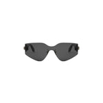 01A - Metal Shiny Black with Grey Normal lenses