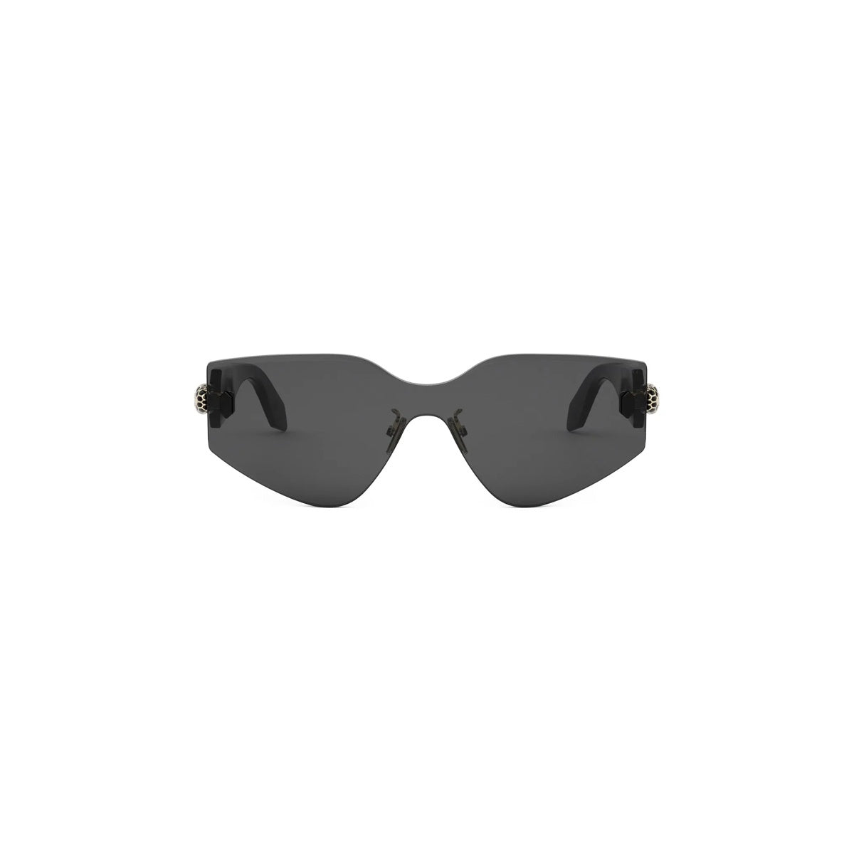 01A - Metal Shiny Black with Grey Normal lenses