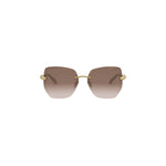 32F - Metal Shiny Yellow with Brown Gradient lenses