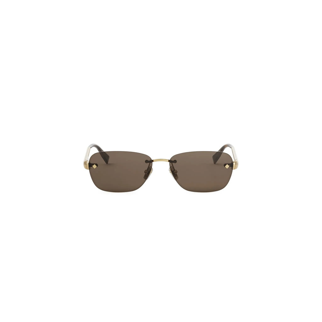 32E - Metal Shiny Yellow with Brown Normal lenses