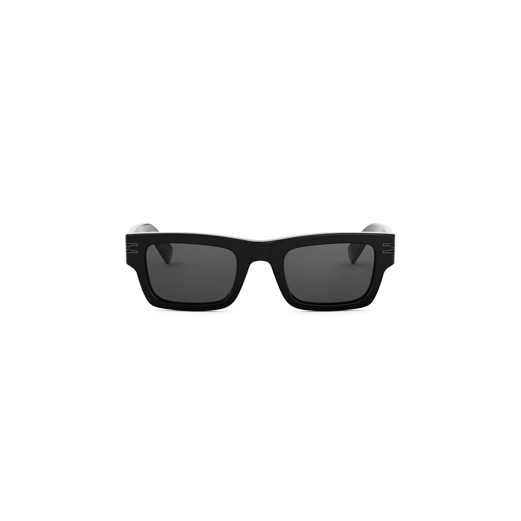 01A - Acetate Shiny Black with Grey Normal lenses