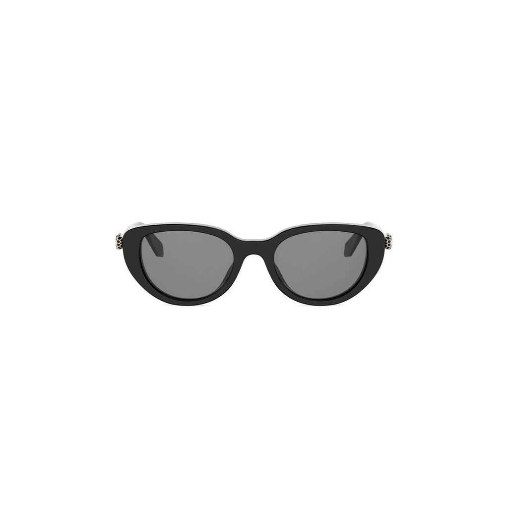 01A - Acetate Shiny Black with Grey Normal lenses