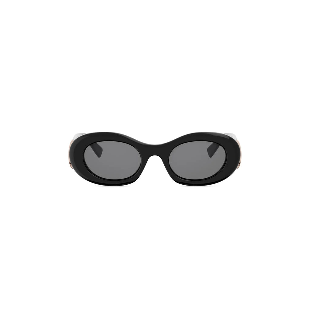 01A - Acetate Shiny Black with Grey Normal lenses
