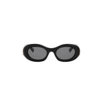 01A - Acetate Shiny Black with Grey Normal lenses