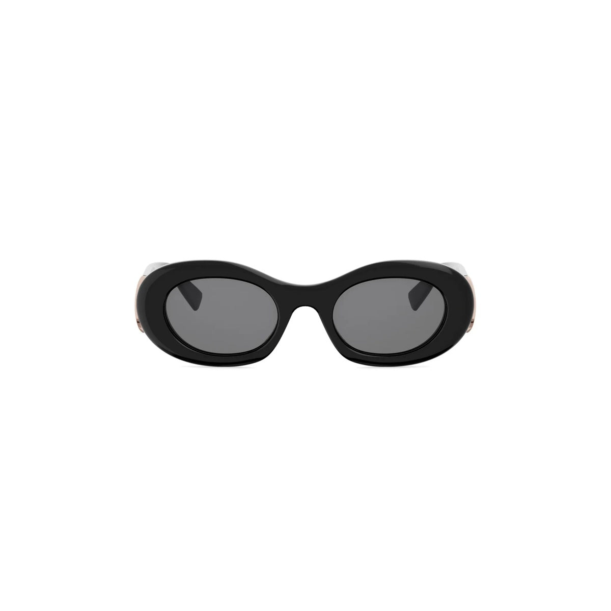 01A - Acetate Shiny Black with Grey Normal lenses