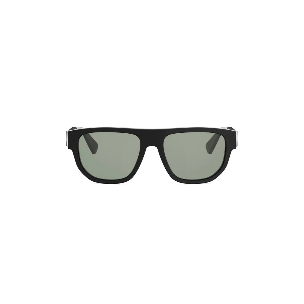 01N - Acetate Shiny Black with Green Normal lenses