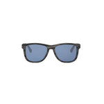 64V - Acetate Matte Grey with Blue Normal lenses