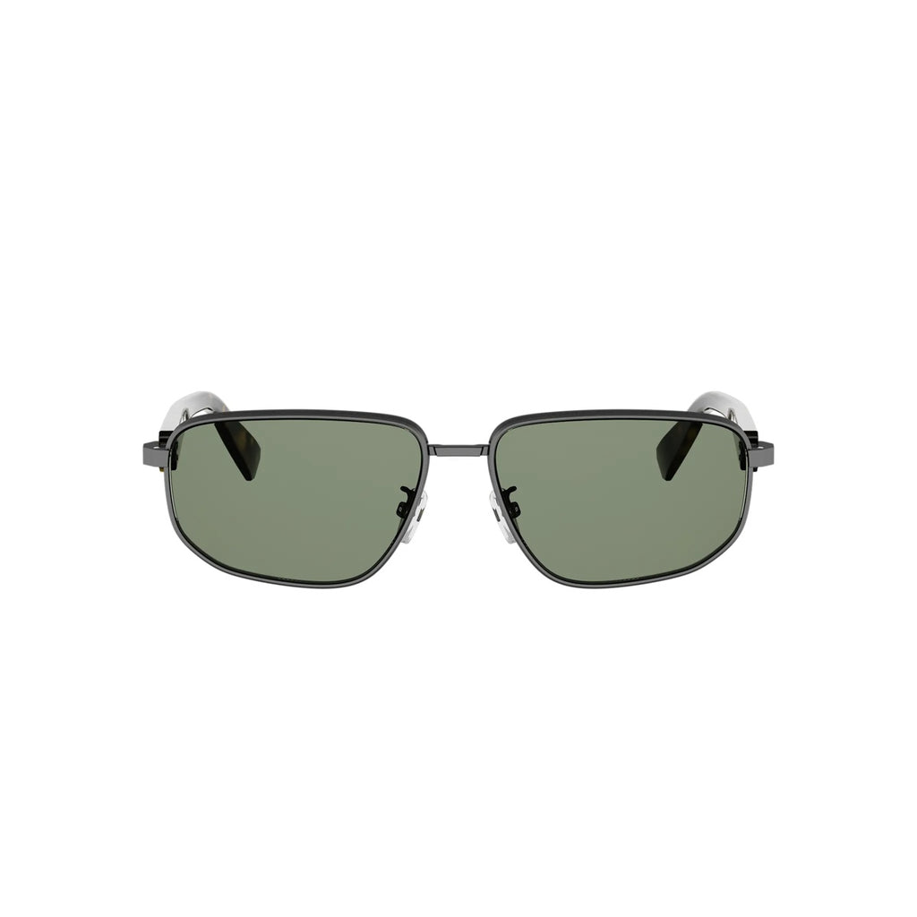 13N - Metal Matte Grey with Green Normal lenses