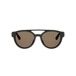 01E - Acetate Shiny Black with Brown Normal lenses