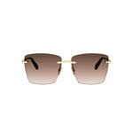 30F - Metal Shiny Gold with Brown Gradient lenses