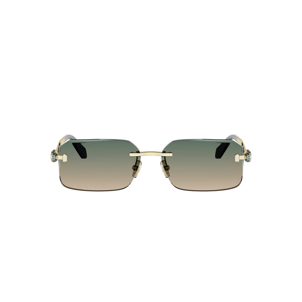 33P - Metal Matte Clear Gold / Gradient Green
