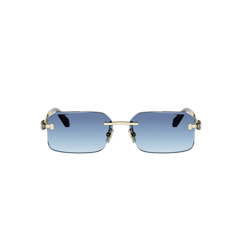 33W - Metal Matte Clear Gold / Gradient Blue