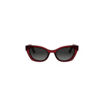 35A1 - Acetate Shiny Red with Grey Gradient lenses