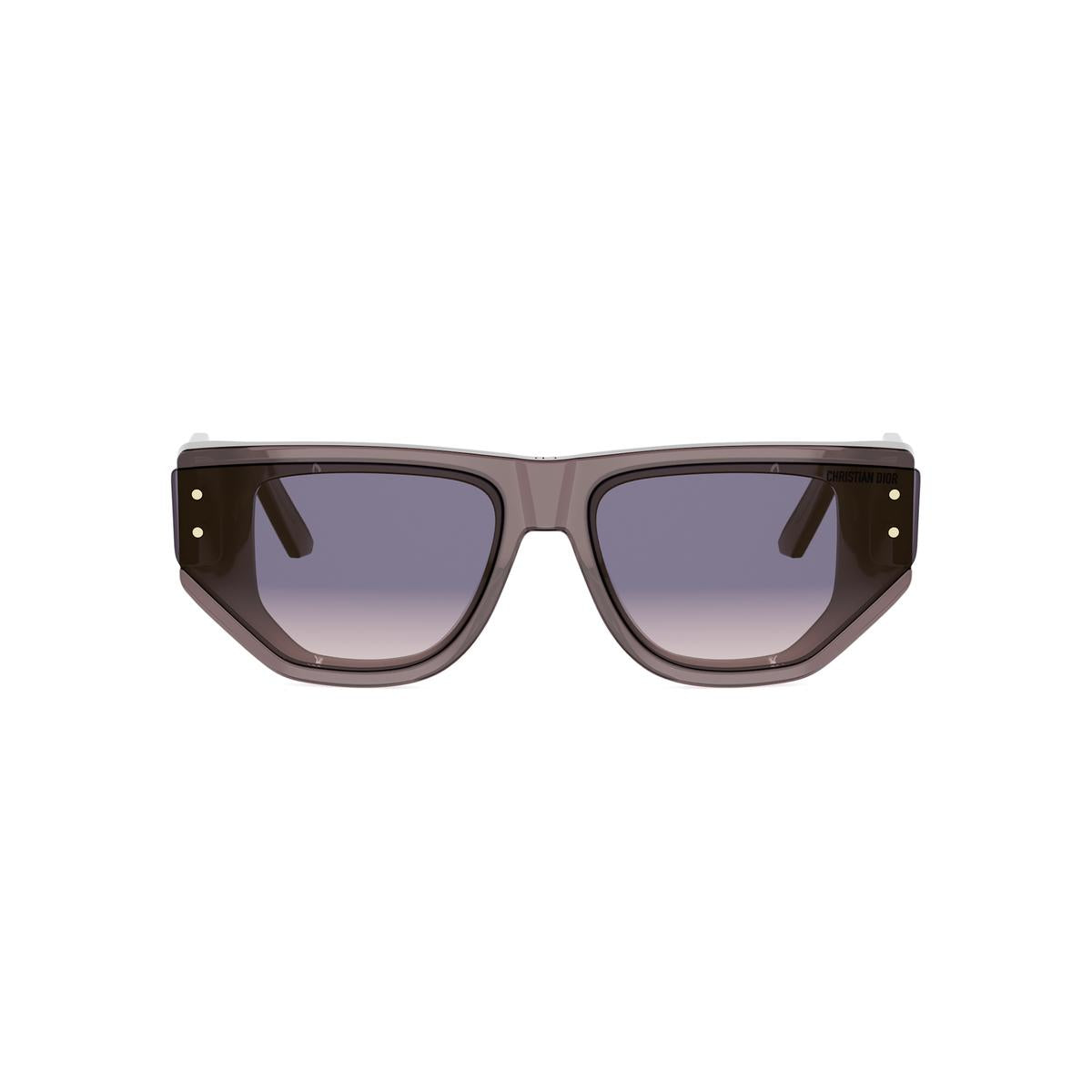 45GL - Acetate Shiny Brown with Blue Gradient lenses