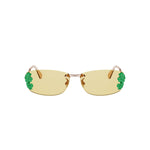 D0H0 - Metal Shiny Rose with Yellow Normal lenses