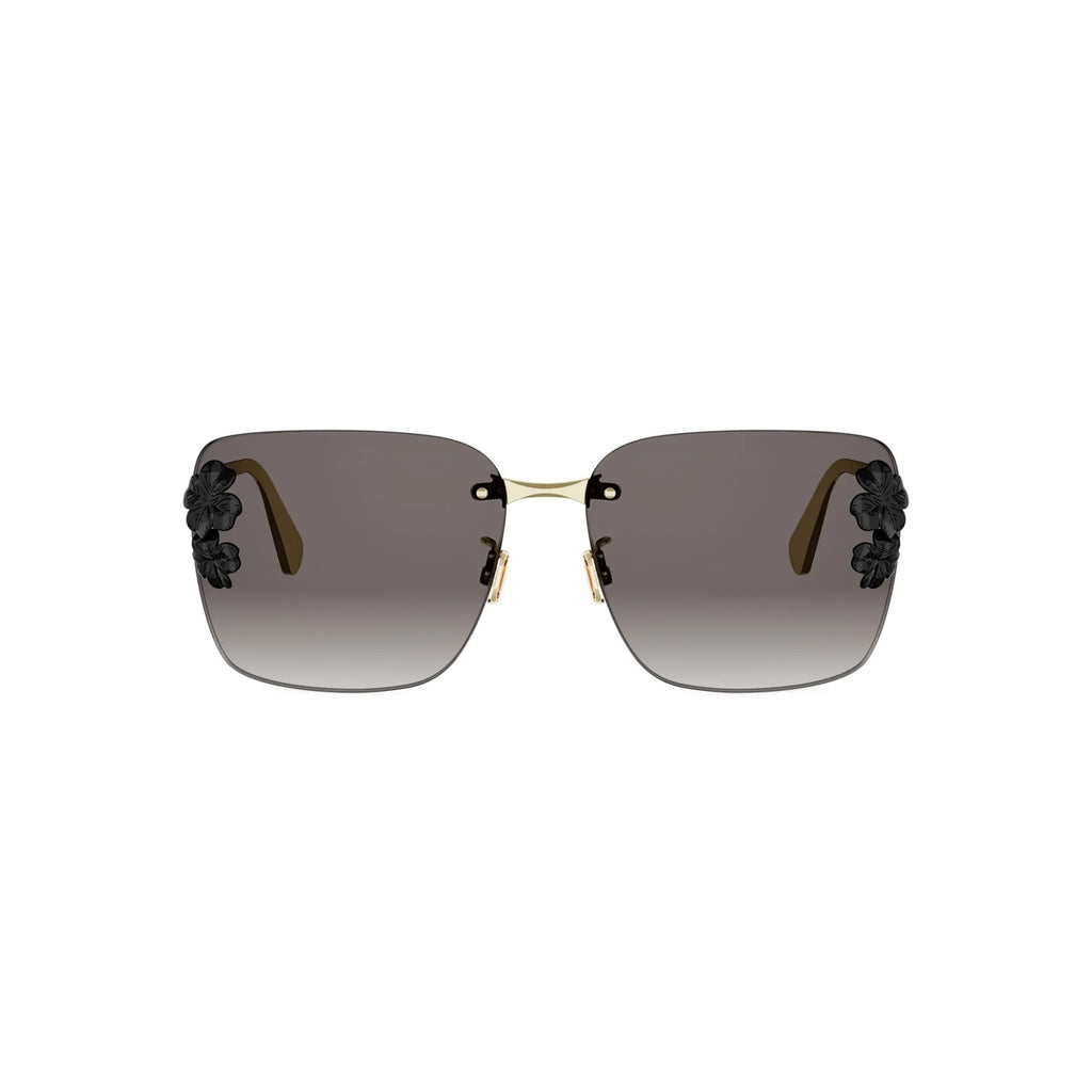 B0A1 - Metal Shiny Gold with Grey Gradient lenses