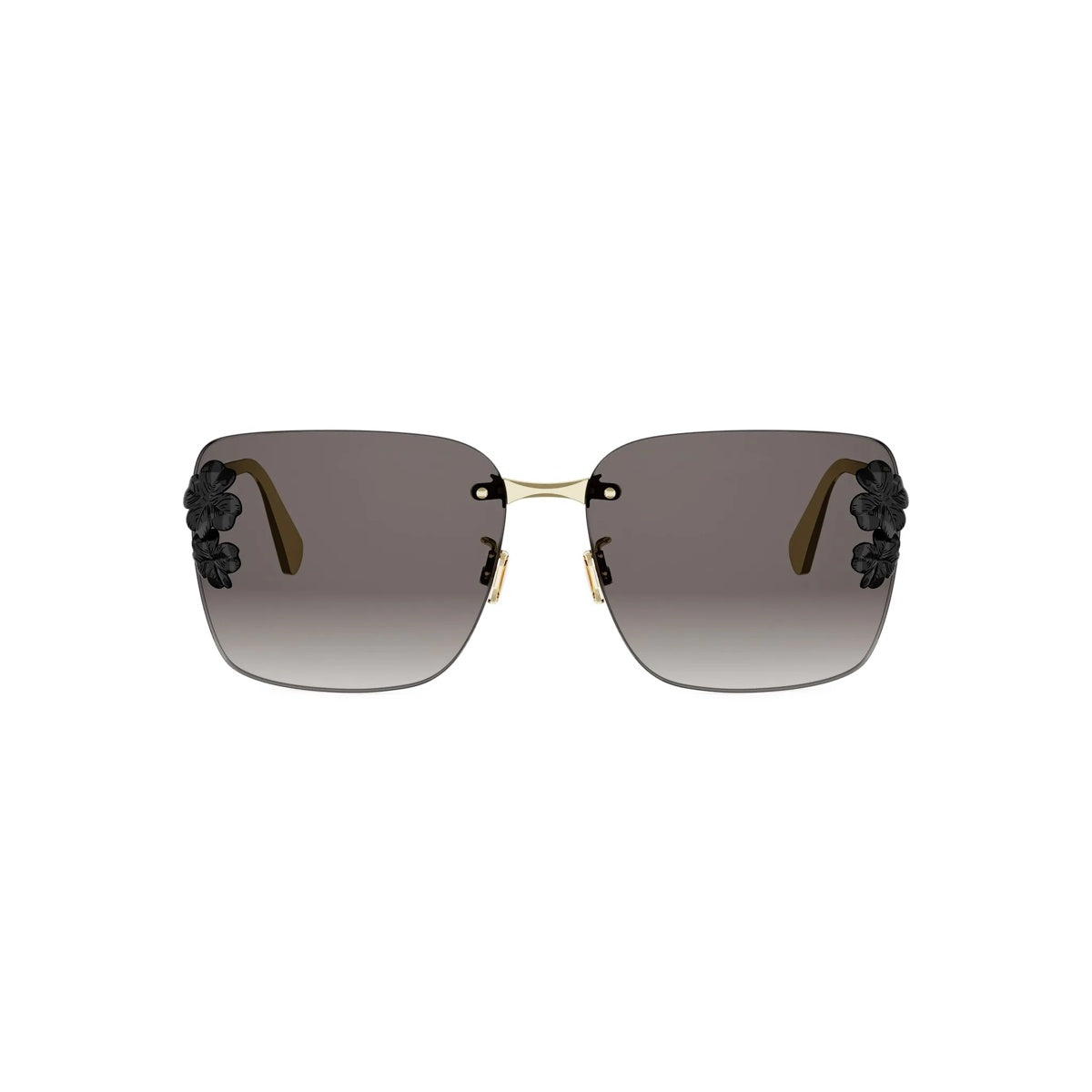 B0A1 - Metal Shiny Gold with Grey Gradient lenses