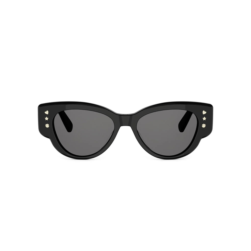10A0 - Acetate Shiny Black with Grey Normal lenses