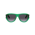 55A1 - Acetate Shiny Green with Grey Gradient lenses