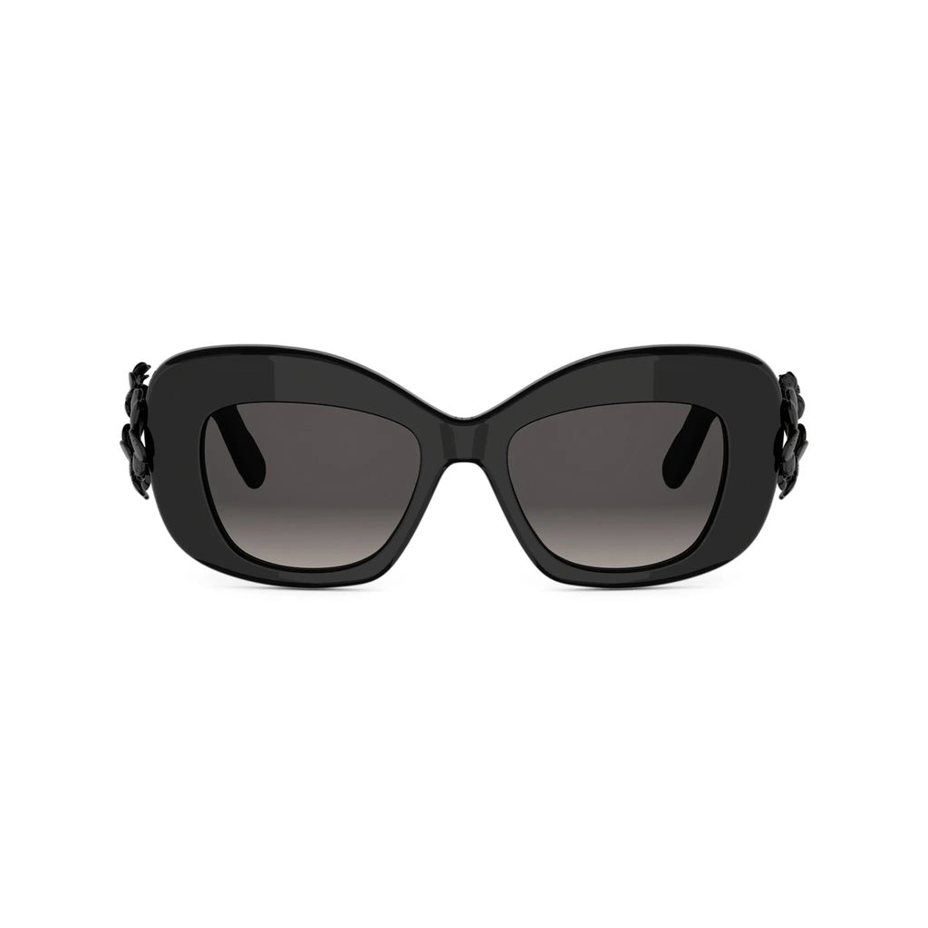 10A1 - Acetate Shiny Black with Grey Gradient lenses