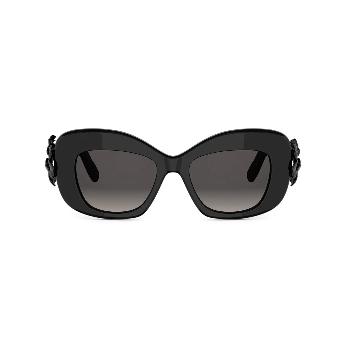 10A1 - Acetate Shiny Black with Grey Gradient lenses