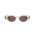 40F0 - Acetate Shiny Rose with Brown Normal lenses