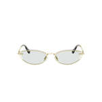 B0B0 - Metal Shiny Gold with Blue Normal lenses