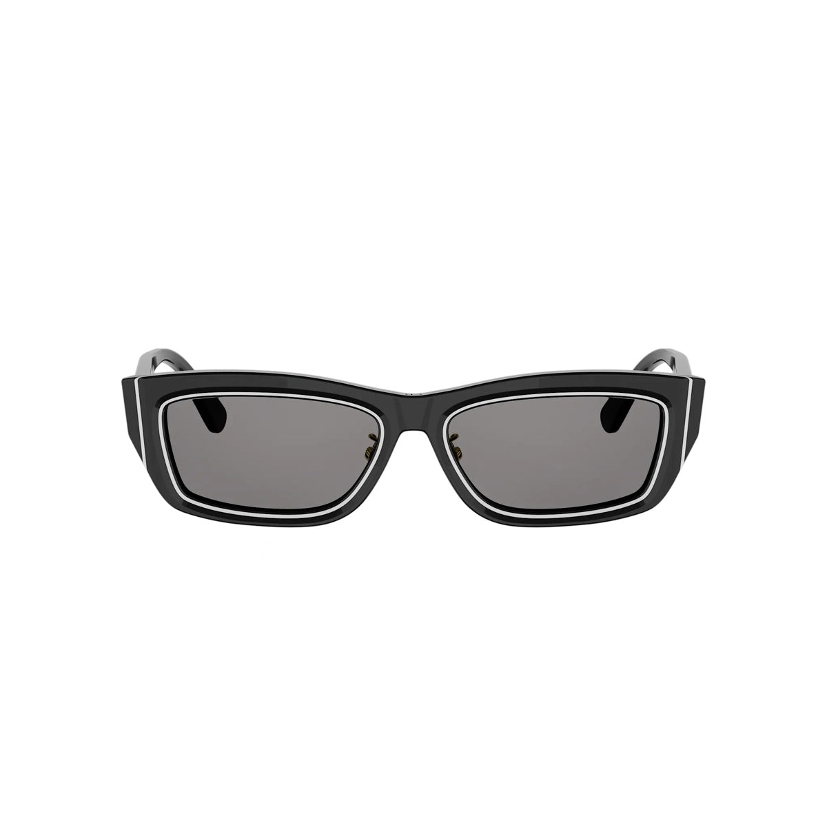 10A0 - Acetate Shiny Black with Grey Normal lenses