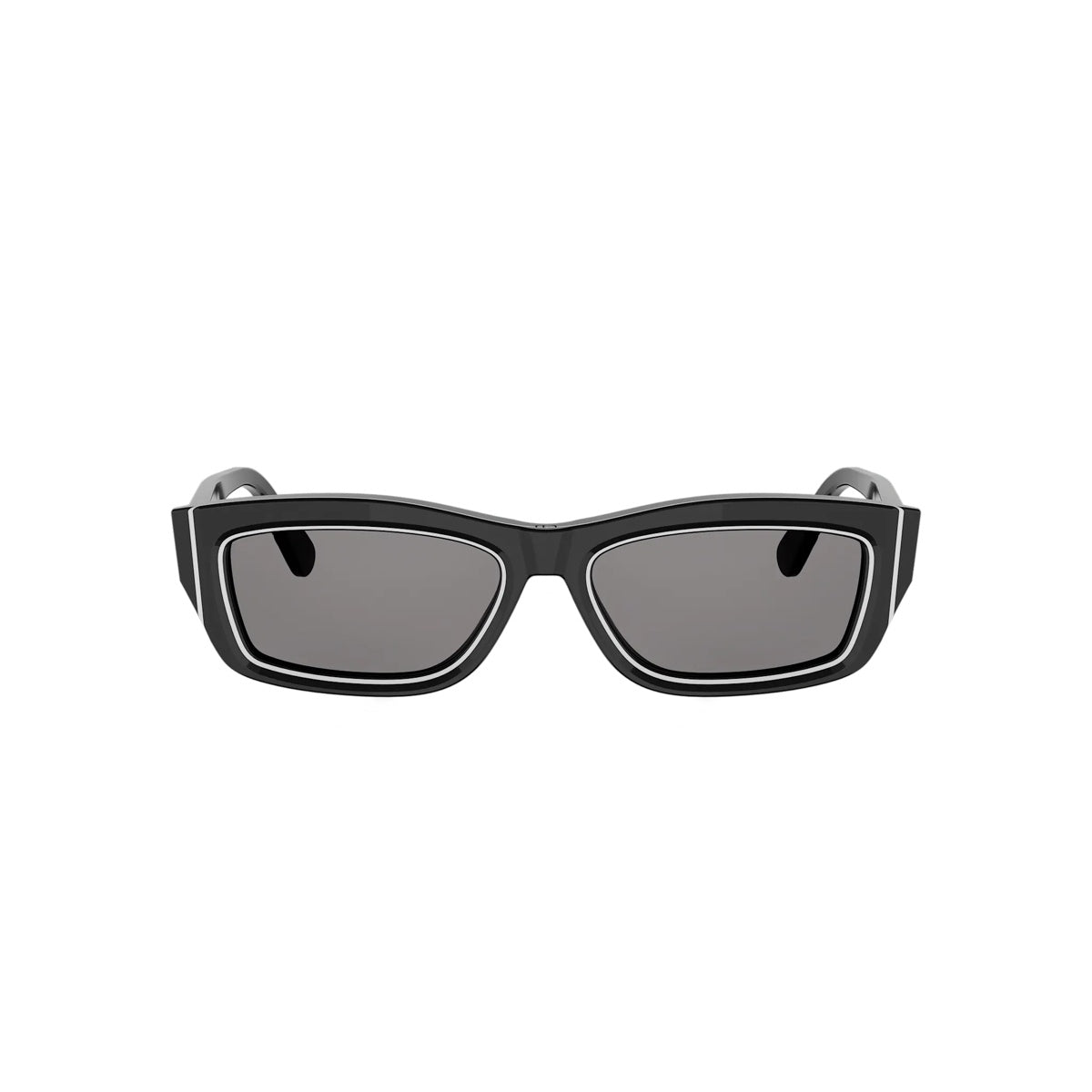 10A0 - Acetate Shiny Black with Grey Normal lenses