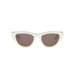 95G0 - Acetate Shiny White with Violet Normal lenses