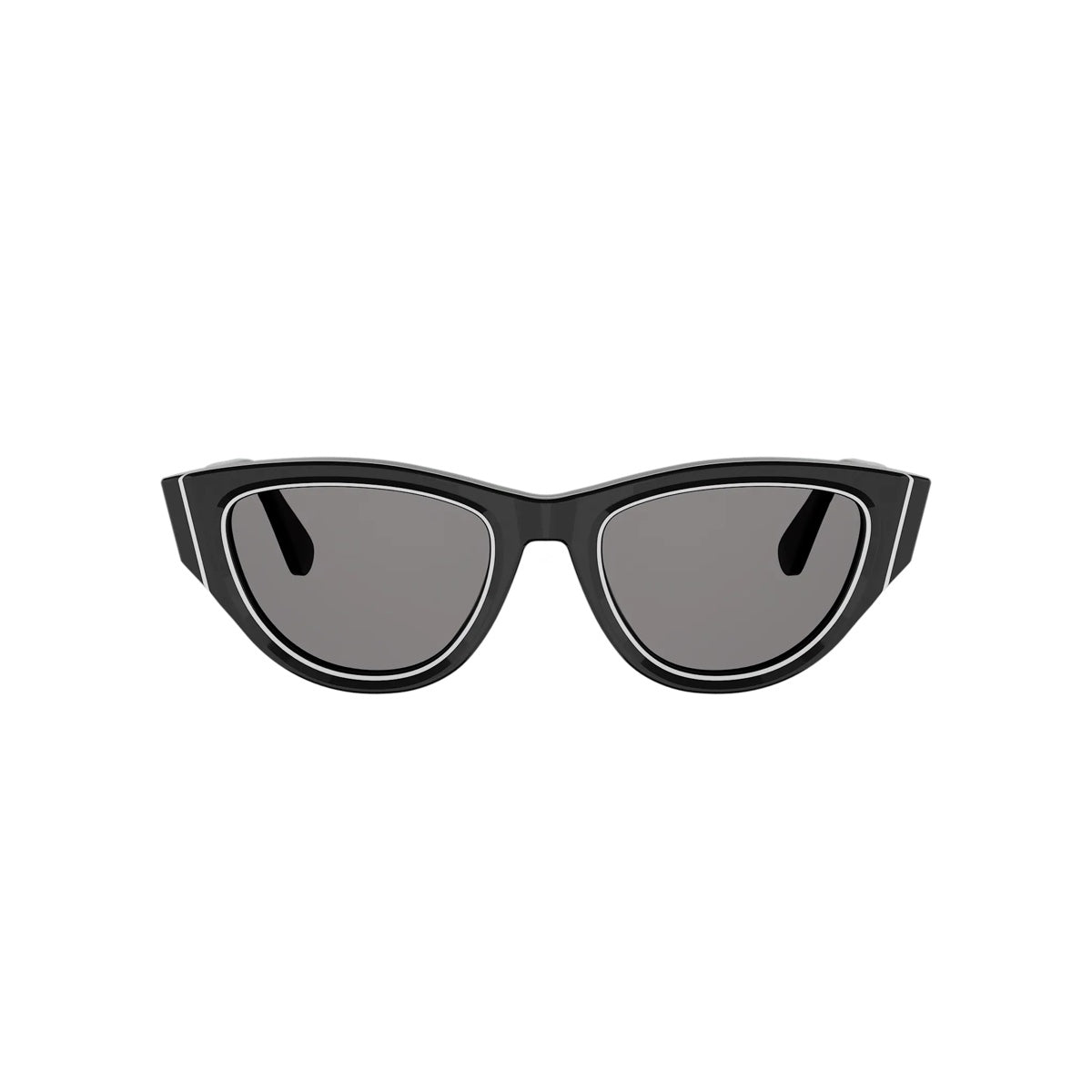 10A0 - Acetate Shiny Black with Grey Normal lenses
