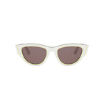 95G0 - Acetate Shiny White with Violet Normal lenses