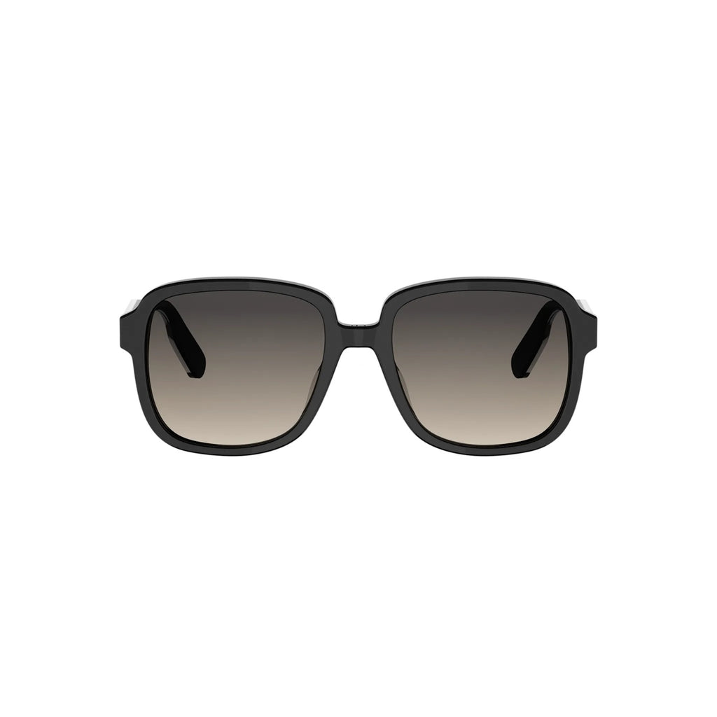 10A1 - Acetate Shiny Black with Grey Gradient lenses