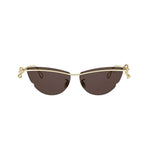 B0F0 - Metal shiny light nickeltin / Brown