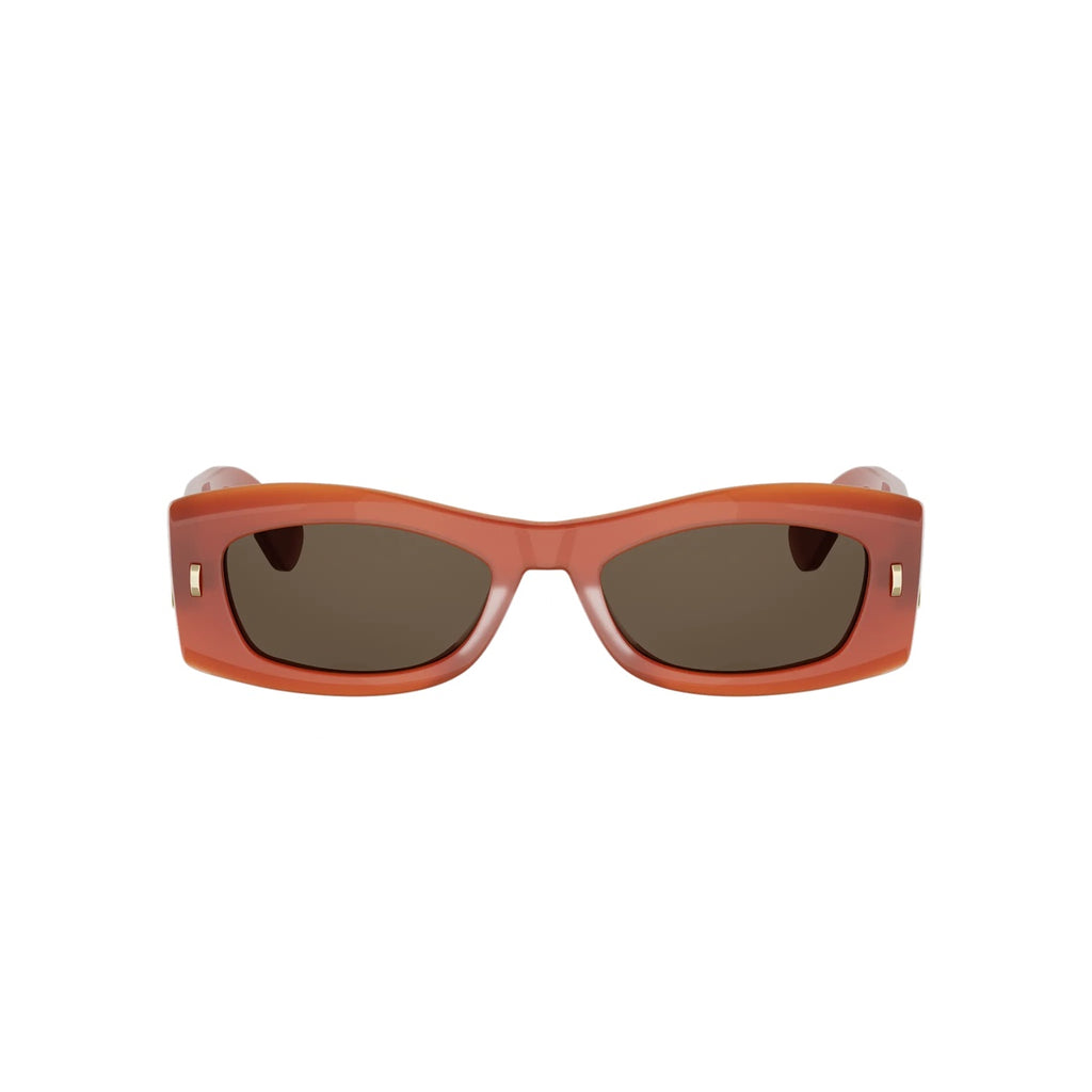 70F0 - Acetate Shiny Orange with Brown Normal lenses