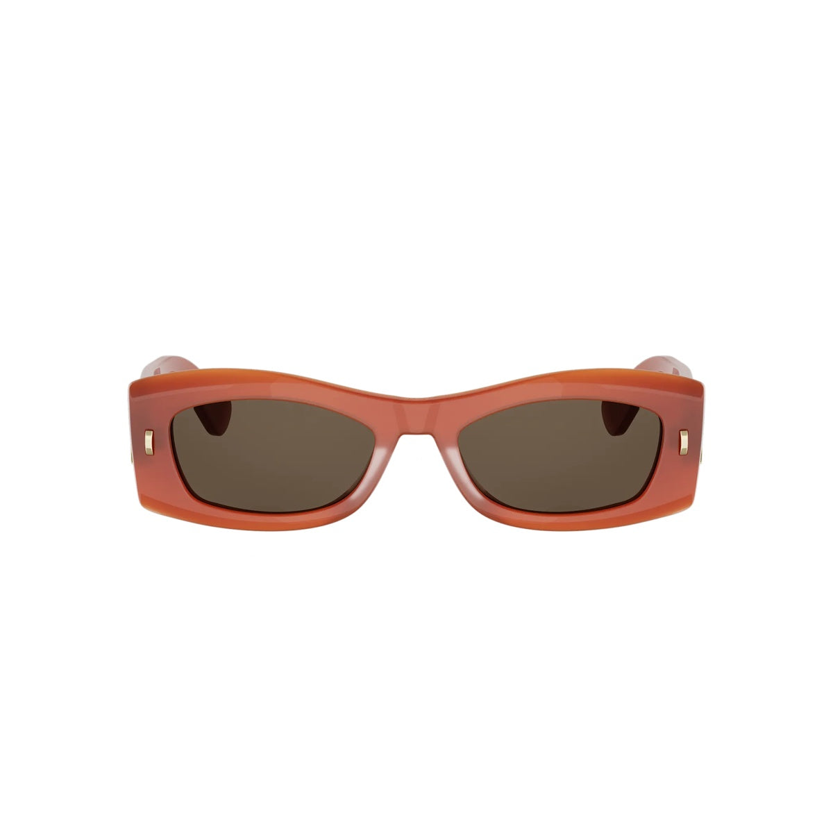 70F0 - Acetate Shiny Orange with Brown Normal lenses