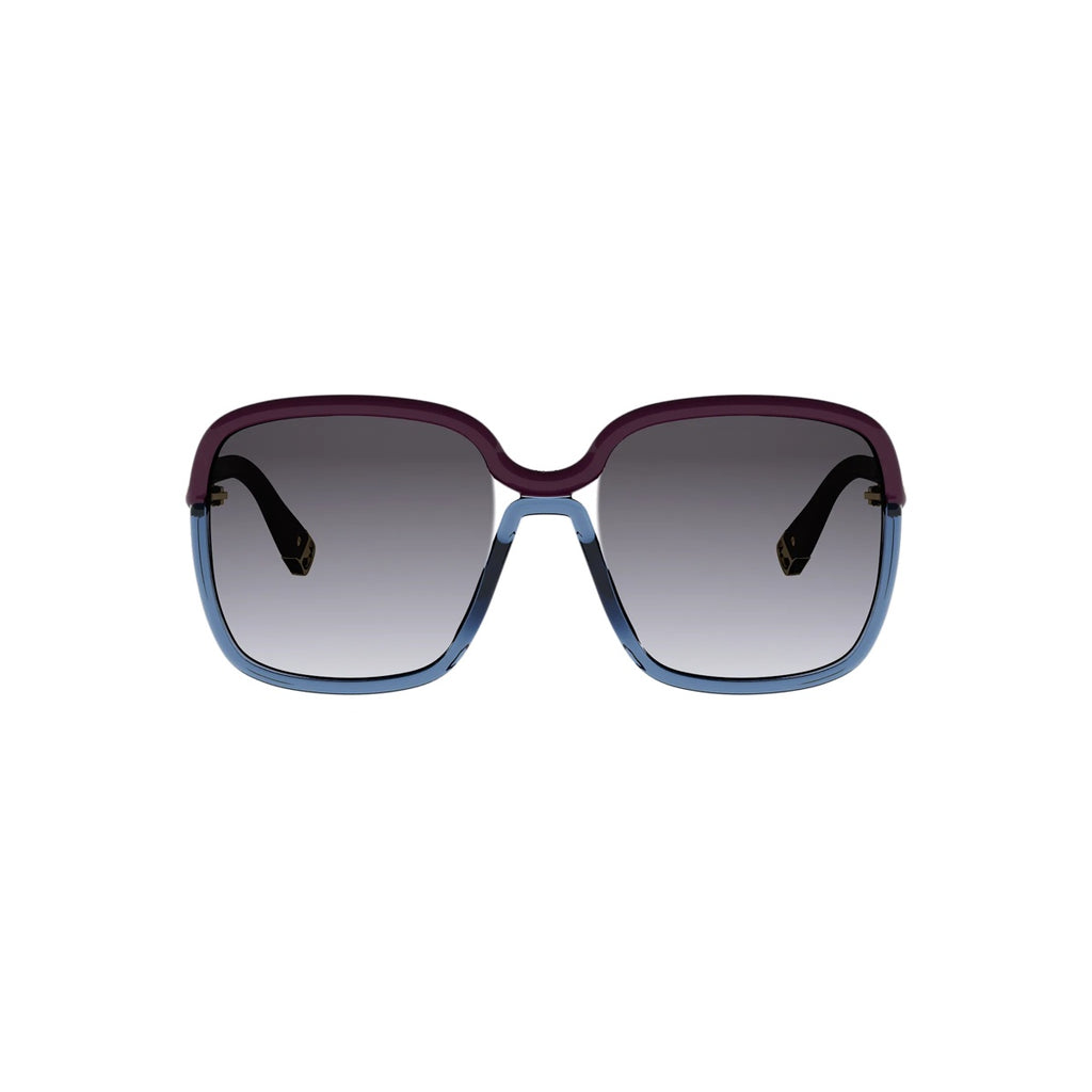 62A1 - Injected Shiny Violet with Grey Gradient lenses